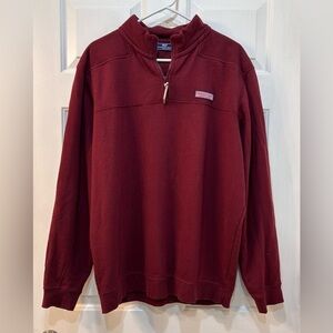 Vineyard Vines Sweater Womens Sz L Maroon Dreamcloth Shep Shirt Martha Vineyard